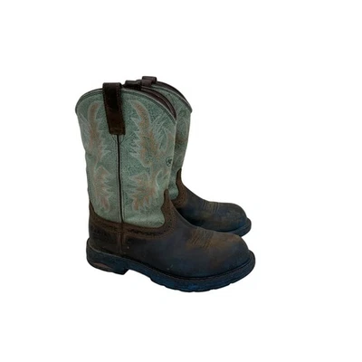 Ariat Tracey Composite Toe Work Waterproof Leather Western Boots Womens sz 8.5 B - Image 1 of 4