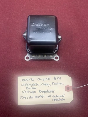 Regulador de voltaje original GM Oldsmobile, Chevy, Pontiac y Buick 1964-72 Foto 1 de 4