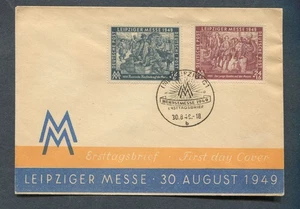 Germany - AMG - Soviet Zone : Rare Leipzig Fair First Day cover from 1949 - CTO - Picture 1 of 1