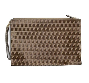 Bolso clutch de gamuza con logotipo Fendi FF 30994915 - Imagen 1 de 5