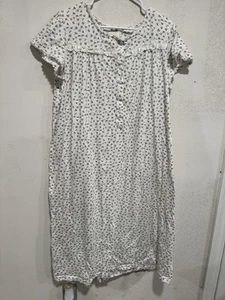 Vintage Carriage Court Nightgown Cottagecore Purple Floral Lace Trim Sleepwear L - Picture 1 of 7