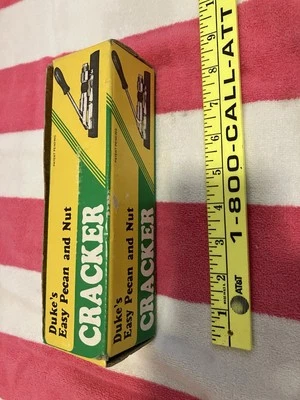 Vintage Duke's Easy Pecan and Nut Cracker In Original Box Steel & Wood - Image 1 of 4