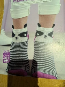 Panda Socks Knitting Pattern. - Picture 1 of 2