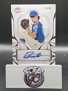 BRYCE MECCAGE - 2024 Leaf Trinity - Autographs #BA-BM2 Bronze /99 (AU, RC) - Picture 1 of 3