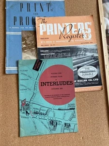 3 PRINTING INFORMATION MAGAZINES BOOKLETS 1930s PRINT & PROGRESS PRINTERS Reg - Bild 1 von 8