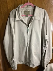 Cutter & Buck Spring/Fall Golf Jacket Mens XXL Full Zip~ Beige - Picture 1 of 9
