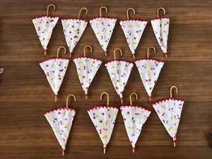 Stock Di 16 Ombrelli In Tessuto Decorazioni Frutta Decori X Confezioni - Foto 1 di 9