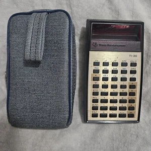 Calculadora LED roja vintage Texas Instruments TI-30 "probada y funcionando" - Imagen 1 de 10