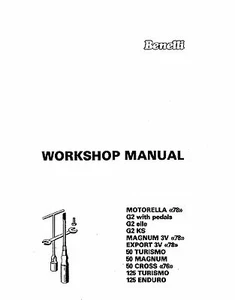 Benelli Service Workshop Manual 50 CROSS, 125 TURISMO & 125 ENDURO - Picture 1 of 12