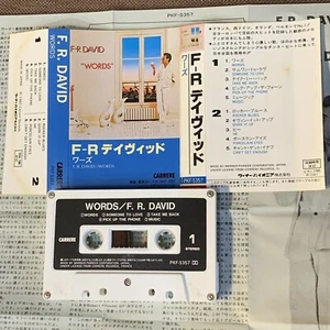 F-R DAVID Words JAPAN CASSETTE TAPE PKF-5357 w/PS (flap intact) + INSERT Free SH - Picture 1 of 7
