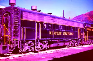 DUPLICATE SLIDE WESTERN MARYLAND F-7B #414 CUMBERLAND, MARYLAND OCTOBER 22, 1966 - Picture 1 of 1