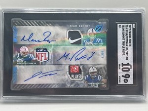 2022 ZENITH RYAN TAYLOR PITTMAN TEAM SUMMIT COLTS TRIPLE AUTO Patch SGC 1/1 of 1
