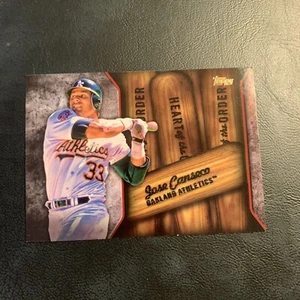#HOR-5 Jose Canseco Oakland A’s athletics,,2015 Heart Of The Order Topps Cb32c - Picture 1 of 2
