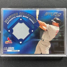 2001 Donruss Studio Diamond Collection JD Drew Game Used Jersey Relic Cardinals
