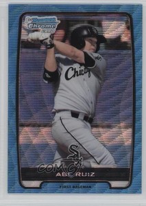 2012 Bowman Draft Chrome Draft Picks Blue Wave Refractors Abe Ruiz #BDPP124