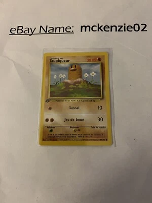 1999 pokemon French Diglett Taupiqueur #47 1st Edition Ungraded Mint Not Played - Image 1 of 3