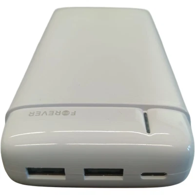 Powerbank Ladegerät 20000mAh 2x USB USB-C für alle Handys Weiß Li-Poly Akku - Bild 1 von 4