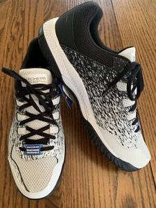 New Men's Skechers Court Shoes Size 12 Viper Pickleball Black White Arch Fit - Picture 1 of 22