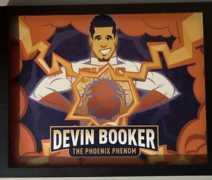 Devin Booker Illustration NBA Phoenix Suns Portrait Not Framed - Picture 1 of 3