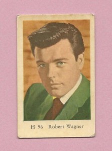 1961 Dutch Gum Card H #96 Robert Wagner