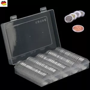 100st Münzkapseln Kapseln Caps 30mm für 2 Euro Münzen Coin mit Box - Bild 1 von 21