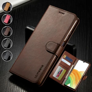 Para Samsung A06/A16/A26/A36/A56 Delgado Cuero Billetera Estuche Tarjeta Abatible Teléfono Cubierta - Imagen 1 de 33