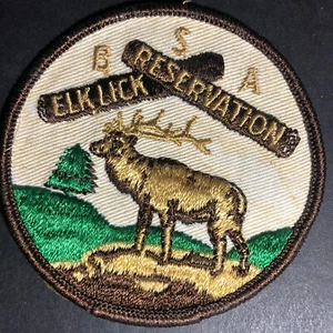 Parche bordado vintage de reserva de alces - escaso de los años 70 - Imagen 1 de 2