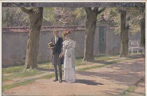 Paul Hey Künstler-AK Als Großvater Großmutter Volksliederkarte Nr. 54 2209026 - Bild 1 von 2