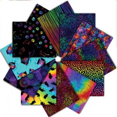 Timeless Treasures Wildcat Pre-Cut Fat Quarter Bundle Cotton Fabric - Image 1 of 4
