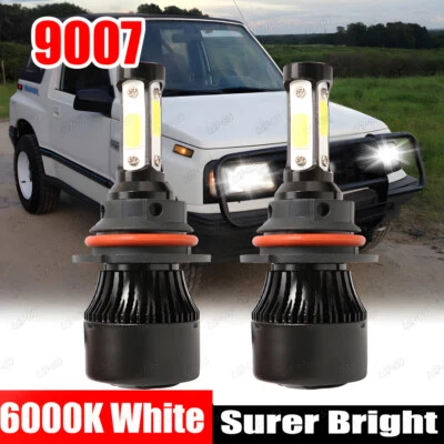 6000K 9004 Bombillas LED delanteras haz alto/bajo para GEO TRACKER 1989-1997 2p Foto 1 de 4