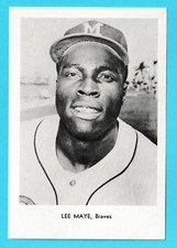 1965 Sports Service 5x7 picture Lee Maye Milwaukee Braves (KCR)