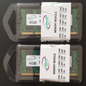 8GB SODIMM DDR2 2x 4GO PC2-5300 VEHT (Micron) 667MHz - Imagen 1 de 5