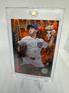 Shota Imanaga Topps Chrome Travis Scott Cactus Jack RC #49 Orange Refractor /25 - Picture 1 of 2