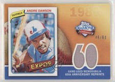 2011 Topps 60th Anniversary Reprints Relics /60 Andre Dawson #60ARR-AD HOF