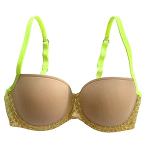 Marie Jo L'Aventure Alexander Padded Underwire Balcony Bra 32D Nude Neon - Picture 1 of 8