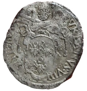 1625 n. Chr. Pope Urban VIII SilverGrosso. Rom neuwertig. Päpstlicher Staat. Sehr selten - Bild 1 von 2