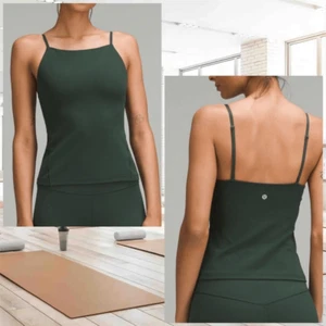 Lululemon Align hochgeschlossenes Cami Tanktop A/B-Cup Legacy grün Größe 0 neu mit Etikett - Bild 1 von 8