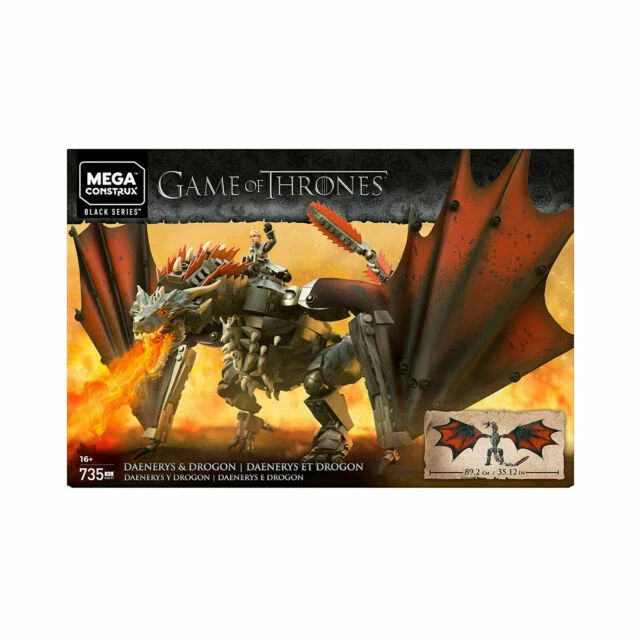 MEGA Game of Thrones Construx Daenerys and Drogon Set - GKG97
