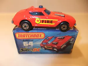 Matchbox Superfast Model No. 64 Fire Chief 1976 - Picture 1 of 10