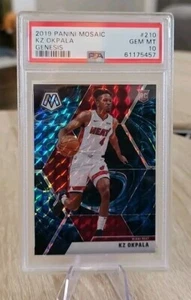 KZ OKPALA PSA 10 GEM MINT ROOKIE GENESIS PRIZMS #210 RC SP 2019-20 PANINI MOSAIC - Picture 1 of 2