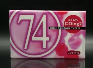 TDK CDing-2 74 Blank Audio Cassette Tape Type II High Bias Japan 2000 - Picture 1 of 4