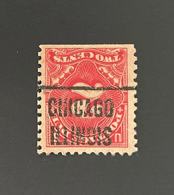Chicago, IL Type 203 INVERT Precancel - 2 cents Postage Due - U.S. #J62 - IL - Image 1 of 2
