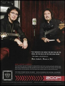 Tony Iommi Geezer Butler Black Sabbath Zoom 2007 Digital Recorder advertisement - Picture 1 of 3