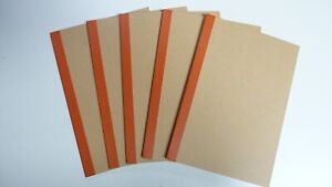 Lot of 5 MUJI Notebooks B5 6mm Un-ruled 30 sheets ea - blank sketchbooks 10 X 7
