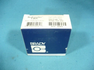 Brady 32431 WML-711-292 Bradymarker Wire Marking Labels Size Code 711 New in Box - Image 1 of 3