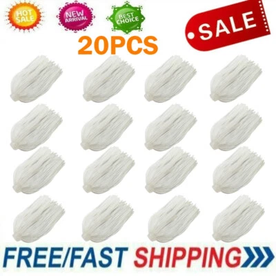 20PCS Silicone Skirts Solid White Fishing Lures Spinnerbait Buzz Bait jigs