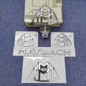 Juego Maybach cromado guardabarros delantero lateral emblemas traseros insignia para Mercedes Benz - Imagen 1 de 9