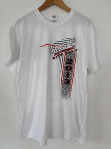 Deadstock Motorrad T-Shirt Gildan Herren Reno NV Bike Rally 2013 weiß Größe Large - Bild 1 von 6