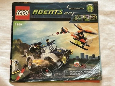 LEGO 8969 Agentes 2.0 Misión Cuatro Ruedas Folleto de Instrucciones Manual Solo Foto 1 de 4