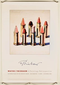 Wayne THIEBAUD / ORIGINAL POSTER: THIEBAUD /PAINTING RETROSPECTIVE/SAN FRANCISCO - Imagen 1 de 3